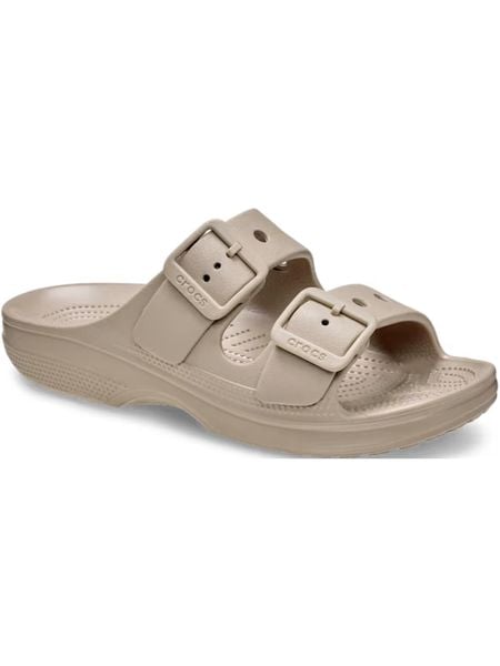 Klapki Crocs Saturday Sandal W Damskie. Brązowe klapki damskie Crocs, bez wzorów, bez obcasa. Za 199.99 zł.