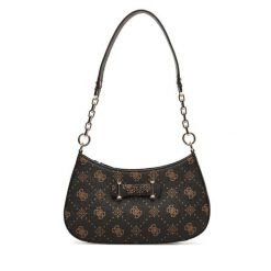 Torebka Guess. Brązowe torebki do ręki damskie Guess, z aplikacjami, klasyczne, bez dodatków. Za 549.99 zł.