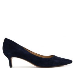 Szpilki LAUREN RALPH LAUREN. Niebieskie szpilki damskie Lauren Ralph Lauren, bez wzorów, bez obcasa, bez zapięcia. Za 639.99 zł.