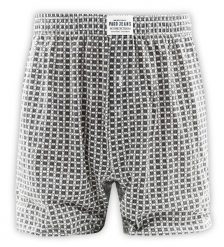 Bokserki Luźne, Majtki z Rozporkiem na Guziki, Biało-Czarne, 100% Bawełna, Męskie -Pako Jeans. Białe bokserki męskie Pako Jeans, l, bez wzorów, z bawełny. Za 33.00 zł.