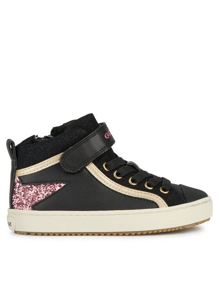 Geox Sneakersy J Kalispera Girl J944GM 054GN C9231 D Czarny. Czarne buty sportowe dziewczęce Geox, bez wzorów, ze skóry, bez zapięcia. Za 179.99 zł.
