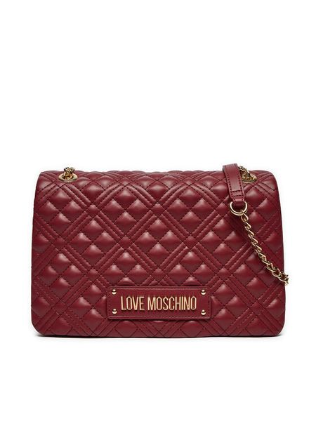 LOVE MOSCHINO Torebka JC4014PP1LLA0552 Bordowy. Czerwone torebki do ręki damskie Love Moschino, bez wzorów, ze skóry, bez dodatków. Za 819.99 zł.