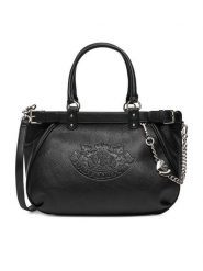 Juicy Couture Torebka CEO-BIJXT8992WVP Czarny. Czarne torebki do ręki damskie Juicy Couture, bez wzorów, z materiału, bez dodatków. Za 429.99 zł.