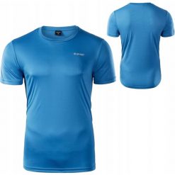 Koszulka szybkoschnąca dla mężczyzn Sibic. Niebieskie koszulki sportowe męskie Hi-tec, m, bez wzorów, bez kołnierzyka, bez ramiączek. Za 69.95 zł.