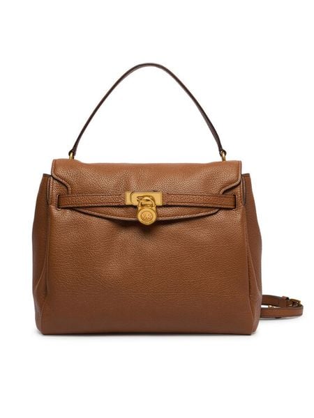 MICHAEL Michael Kors Torebka Hamilton 30F6ANXS7E Brązowy. Brązowe torebki do ręki damskie MICHAEL Michael Kors, bez wzorów, bez dodatków. Za 1,739.00 zł.