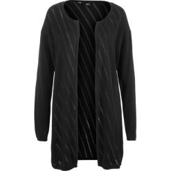 Sweter bez zapięcia bonprix czarny. Swetry damskie bonprix. Za 59.99 zł.