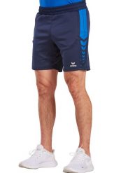 Szorty Erima Worker Six Wings. Niebieskie krótkie spodenki sportowe męskie Erima, m, bez wzorów, z materiału, na fitness i siłownię. Za 142.50 zł.