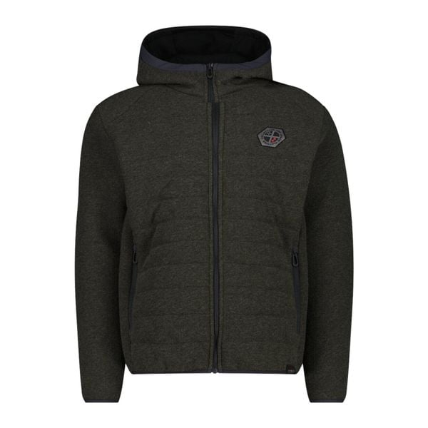 Kurtka pikowana z kapturem CMP Knit Tech. Szare kurtki męskie CMP, na zimę, m, bez wzorów, z gumy, eleganckie, z kapturem. Za 372.50 zł.