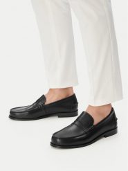 GINO ROSSI Mokasyny EO-VENTO-01 Czarny. Czarne mokasyny męskie Gino Rossi, ze skóry. Za 449.99 zł.