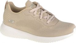 Skechers Skechers Bobs Squad Tough Talk 32504-NAT beżowe 36. Brązowe obuwie sportowe damskie Skechers, bez wzorów. Za 237.58 zł.