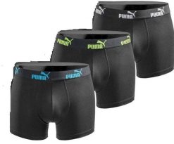 Bokserki majtki męskie Puma Boxershorts 6-pak bawełniane. Czarne bokserki męskie Puma, l, bez wzorów, z bawełny. Za 179.00 zł.