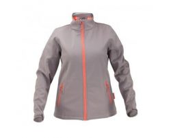 Lahti Pro Kurtka Soft-Shell damska XL szaro-pomarańczowa L4090404. Brązowe kurtki damskie Lahti Pro, l, bez wzorów, bez kaptura. Za 111.16 zł.