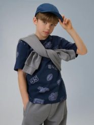 T-shirt bawełniany chłopięcy 4F 4FJRSS26TTSHM3466. Niebieskie t-shirty dla chłopców 4f, bez wzorów, z bawełny, bez ramiączek. Za 34.99 zł.