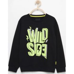 Bluza z napisem - Czarny. Czarne bluzy dla chłopców Reserved, z napisami. Za 59.99 zł.