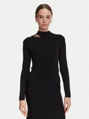 Marciano Guess Sweter G6YR07 Z1060 Czarny Slim Fit. Czarne swetry damskie Marciano Guess, l, z aplikacjami, z wiskozy, bez kołnierzyka, bez ramiączek, bez kaptura. Za 589.99 zł.