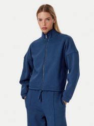 Reebok Bluza Lidka RK25979CCW Granatowy Relaxed Fit. Niebieskie bluzy damskie Reebok, xs, bez wzorów, z bawełny, bez kaptura. Za 199.99 zł.