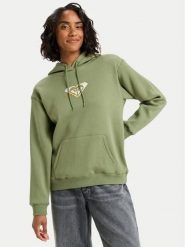 Roxy Bluza Vl Surf Stoked Hoodie Brushed ERJFT05028 Khaki Regular Fit. Brązowe bluzy damskie Roxy, s, bez wzorów, z syntetyku, bez kaptura. Za 229.99 zł.