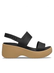 Crocs Sandały Brooklyn Sky Sandal 212250 Czarny. Czarne sandały damskie Crocs, bez wzorów, z tworzywa sztucznego, bez obcasa, na koturnie, bez zapięcia. Za 249.99 zł.