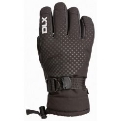 Skórzane Rękawiczki Alpeak Dla Dzieci. Czarne rękawiczki dziecięce Trespass, bez wzorów, z materiału. Za 114.99 zł.