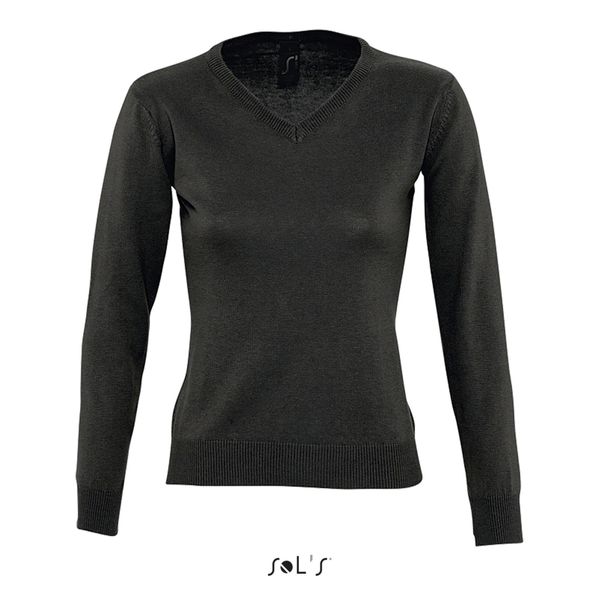 Sweter damski Sol's Galaxy. Czarne swetry damskie SOL'S, m, bez wzorów, z bawełny, bez kołnierzyka, bez ramiączek, bez kaptura. Za 136.50 zł.
