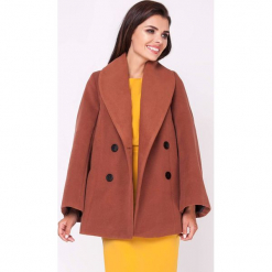 Płaszcz w kolorze brązowym. Brązowe płaszcze damskie Moda w jesiennych kolorach. W wyprzedaży za 169.95 zł.