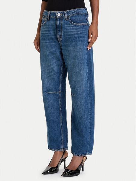 Guess Jeansy W5BA2V D0460 Granatowy Mom Fit. Niebieskie jeansy damskie Guess. Za 519.99 zł.