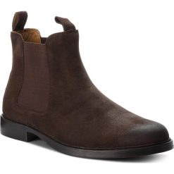 Sztyblety POLO RALPH LAUREN - Normanton 803710915002 Dark Brown. Brązowe botki męskie Polo Ralph Lauren, z materiału. W wyprzedaży za 869.00 zł.