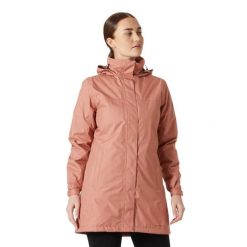 Damska długa ocieplana kurtka wodoodporna Helly Hansen Aden. Brązowe kurtki damskie Helly Hansen, bez wzorów, bez kaptura, trekkingowe. W wyprzedaży za 505.00 zł.