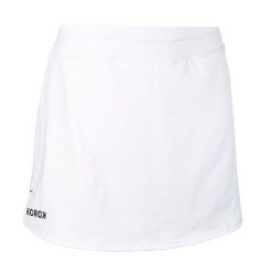 Spódniczka do hokeja na trawie Korok FH500. Białe spódnice damskie KOROK, l, bez wzorów, z elastanu, sportowe, sportowe. W wyprzedaży za 34.99 zł.