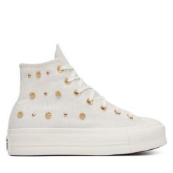 Trampki Converse. Białe trampki i tenisówki damskie Converse, bez wzorów, retro, bez zapięcia. Za 449.99 zł.