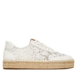 Espadryle LAUREN RALPH LAUREN. Białe espadryle damskie Lauren Ralph Lauren, bez wzorów, bez obcasa, bez zapięcia. Za 769.99 zł.