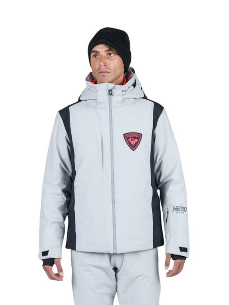 Kurtka Narciarska Rossignol męska Hero Velika JKT jasno-szara. Szare kurtki męskie Rossignol, na zimę, l, bez wzorów, z materiału, narciarskie, primaloft. Za 1,659.00 zł.