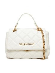 Valentino Torebka VBS3KK05R Biały. Białe torebki do ręki damskie Valentino, bez wzorów, ze skóry, wizytowe, bez dodatków. Za 539.99 zł.