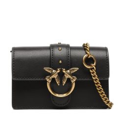 Torebka PINKO. Czarne torebki do ręki damskie Pinko, bez wzorów, wizytowe, bez dodatków. Za 749.99 zł.