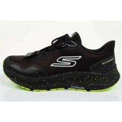 Buty do biegania męskie Skechers Go Run. Czarne buty sportowe męskie Skechers, z materiału, bez zapięcia, do biegania, Skechers Sport. Za 449.99 zł.