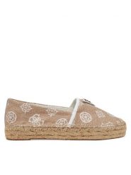 Guess Espadryle FLJDNN FAL14 Beżowy. Brązowe espadryle damskie Guess, z aplikacjami, z materiału, bez obcasa, bez zapięcia. Za 247.00 zł.