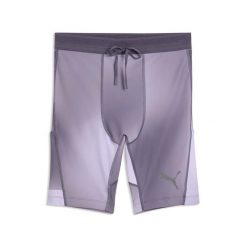 Spodnie Puma M Lightspeed 8 Aop Half Tight Dorośli. Niebieskie spodnie sportowe męskie Puma, l, bez wzorów, z elastanu, do biegania. Za 386.99 zł.