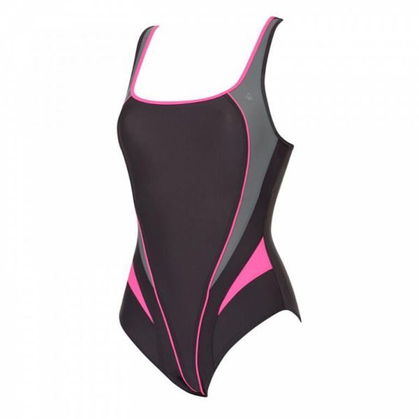 Damski strój kąpielowy LIMA. Czarne kostiumy jednoczęściowe damskie Aqua Sphere, bez wzorów, z materiału, eleganckie, na fitness i siłownię. Za 84.63 zł.