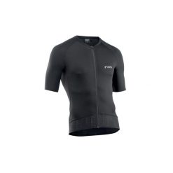 Koszulka rowerowa męska NORTHWAVE ESSENCE Jersey czarna. Czarne koszulki sportowe męskie Northwave, m, bez wzorów, z jersey, bez kołnierzyka, bez ramiączek, rowerowe. Za 321.50 zł.