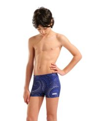 Spodenki kąpielowe chłopięce Arena Fireflow Swim Short. Niebieskie kąpielówki dla chłopców Arena, bez wzorów. Za 119.99 zł.