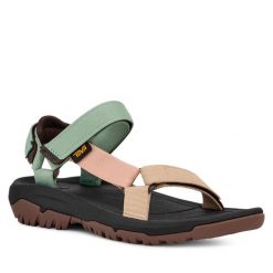 Sandały Teva. Niebieskie obuwie sportowe damskie Teva, bez wzorów, trekkingowe. Za 189.99 zł.