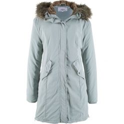 Parka z miękkim sztucznym futerkiem po wewnętrznej stronie bonprix srebrnoszary. Parki damskie marki bonprix. Za 169.99 zł.