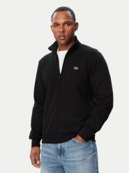 Lacoste Bluza SH2195 Czarny Regular Fit. Czarne bluzy męskie Lacoste, m, bez wzorów, z bawełny, bez kaptura. Za 639.99 zł.