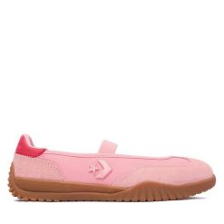 Baleriny Converse. Czerwone baleriny damskie Converse, bez wzorów, retro, bez obcasa. Za 349.99 zł.