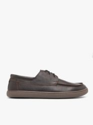 Ciemnobrązowe żeglarskie półbuty barefoot. Brązowe półbuty na co dzień męskie Ryłko, klasyczne, bez zapięcia. Za 549.99 zł.
