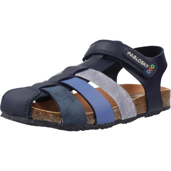Sandały PABLOSKY 520227P Niebieski. Niebieskie sandały męskie Pablosky, ze skóry, bez zapięcia. Za 225.99 zł.