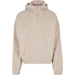 Polarowa bluza z kapturem zapinana do połowy Urban Classics Oversize. Brązowe bluzy męskie Urban Classics, m, bez wzorów, z polaru, z kapturem. Za 206.00 zł.