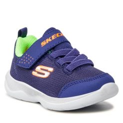Sneakersy Skechers. Niebieskie półbuty chłopięce Skechers, bez wzorów, bez zapięcia. Za 159.99 zł.