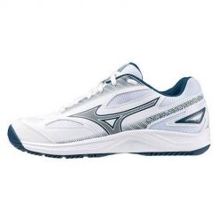 Buty do piłki ręcznej damskie Mizuno Stealth Star 2. Białe obuwie sportowe damskie Mizuno, bez wzorów, z materiału, do piłki ręcznej. W wyprzedaży za 279.55 zł.