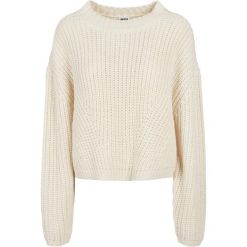 Bluza damska Urban Classics wide oversizeer-Duże rozmiary. Białe swetry damskie Urban Classics, na zimę, bez wzorów, bez kołnierzyka, bez ramiączek, bez kaptura. Za 211.00 zł.